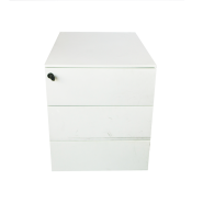 Caisson tiroir gris clair d'occasion - robuste et refermable - 55x42x53 - Meuble armoire bas_4