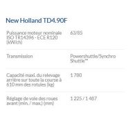 Tracteur agricole TD4.90F - New Holland - 85 ch - moteur Phase 3B - inverseur hydraulique Powershuttle_4