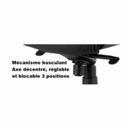 Fauteuil Directionnel avec accoudoirs  JOHN - Sitek - cuir noir_4