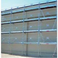 Duo 45 échafaudage façadier - Dacame France SAS - tube d’acier galvanisé ø 45 mm - normes NF-EN 12810 et NF-EN 12811_4