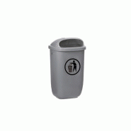 Corbeille plastique exterieure classic grise 50l medial_4