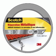 Adhésif SCOTCH - Ruban de réparation métallique 15m x 48mm - Résistant à la corrosion et à l'humidité_4