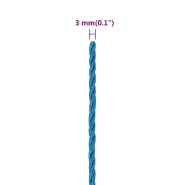 Vidaxl corde de travail bleu 3 mm 100 m polypropylène 152959_4