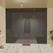 Kit de construction cabine de hammam à carreler 240 x 120 cm - Générateur vapeur inclus_4