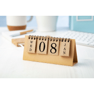 Calendrier perpétuel en carton recyclé - couleur naturelle - poids 14g_4