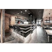 Adima 07 - Tabouret de restaurant Torre - Hauteur 102 cm - Réf. 3886 - Bois frêne et repose-pieds métal_4