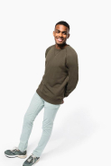 Sweat-shirt Bio col rond manches raglan homme - Kariban - Réf: K480 - 80% coton bio et 20% polyester recyclé_4