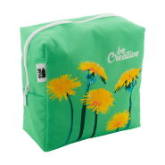 Trousse de maquillage personnalisée - forme carrée en polyester RPET 600D - impression sublimation_4