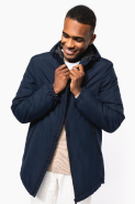 Parka à capuche recyclée unisexe - Réf: K6152 - 100% polyester, déperlant, intérieur matelassé_4