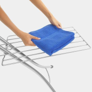 Table à repasser taille C -124 x 45 cm, Brabantia XL pour fer vapeur avec repose-linge - Ecru UGS321924_4