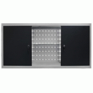 Vidaxl armoire à outils murale style industriel métal gris et noir 145366_4