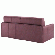 Canapé lit Sun convertible 140cm - ouverture express - matelas 16cm - velours vieux rose_4