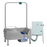 Nettoyeur de semelles HUMIDE 800 avec brosses enlevables et maintenance simplifiée