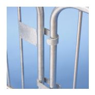 B328VGA barrières urbaines - Mottez - finition galvanisée à chaud - barrière de police 1,98m_4