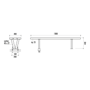 Banquette Bruges Los Angeles Marina - Banc public_4