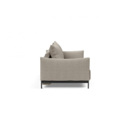 Canapé design convertible Malloy - Innovation Living - pieds métal - lit 150x200cm - tissu Kenya Gravel_4