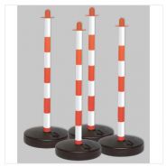 Lot de 4 poteaux Quatro avec socle robuste et capacité de 3.7 litres