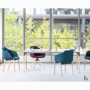 Table rectangulaire pieds en bois Ogi - MDD. - Anthracite, Avec mediaBox_4