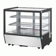 Vitrine de comptoir positive Série G carrée noire 120L - Polar - PG003_4