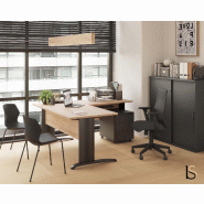 Bureau d'angle Sigma - Mobel Linea - 140, Blanc, Anthracite, Droite_4