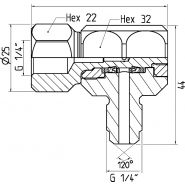 Coupleur Série 117 - CEJN - 100 MPa - Acier traité zingué chromé avec verrou de sécurité_4