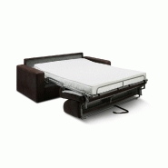 Canapé convertible express style industriel Madagascar - Matelas 16 cm - Microfibre club vintage - Couchage 140 cm_4