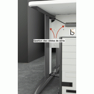 Bureau individuel Sigma - Mobel Linea - Blanc 9010, 160, Acacia clair_4