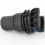 Demi-raccord symétrique avec verrou - DN 80 mm - Embout annelé Ø 76 mm - PP_4