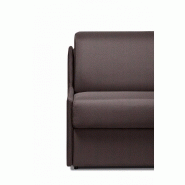 Canapé convertible MONACO - Matelas mémoire 20 cm - Ouverture express - Sommier à lattes 160 cm - Microfibre marron_4