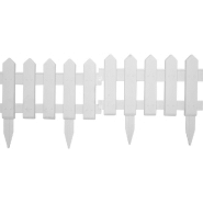 Vidaxl bordures de pelouse 25 pcs blanc 10 m pp 48616_4