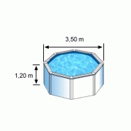 Piscine ronde acier ø3,70m x h: 1,22m - filtration à cartouche_4