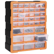Vidaxl organisateur multi-tiroirs avec 39 tiroirs 38x16x47 cm 147585_4