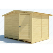 Chalet de Noël pliable en bois massif Gardy Shelter - 332x237cm - 7,87m² - Réf 3786 - Epicéa massif, montage en 5 minutes_4