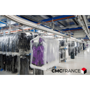 Système aérien pour transport et tri de linge et vêtements