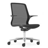 Maglia Office - Chaise de bureau ergonomique ajustable - Sitis - Base en aluminium poli ou nylon noir_4