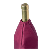 Étui rafraîchisseur à vin - tissu TC - élastique intérieur - couleur bordeaux_4