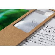 Marque-page loupe - Papier recyclé avec insert loupe et dragonne - Couleur naturelle_4