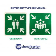 Panneau point de rassemblement après évacuation CE004 - signalisation de sécurité, anti-UV et rétroréfléchissant_4