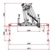 W 110 S3 grue auxiliaire - Bob Spa - capacité de levage 110 kNm - extension hydraulique 9,30 m - stabilisateurs hydrauliques_4