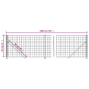 Vidaxl clôture en treillis métallique avec bride anthracite 0,8x10 m 154320_4