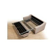 Canapé convertible express ONDA - 120x190 cm - tissu personnalisable - design contemporain et confort_4
