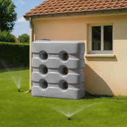 Cuve 3000l Aérienne De Récupération D'eau - Réservoir Compact Gris - Elbi Cpn3000_4