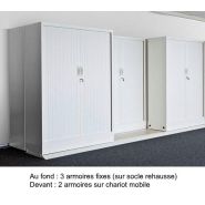 Archivage mobile à déplacement latéral et frontal Easy-Move - solution optimisée pour armoires à rideaux nouvelle génération_4