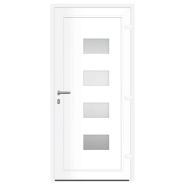 Vidaxl porte d'entrée anthracite 100x210 cm aluminium et pvc 3157069_4