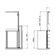 Élévateur VERRAlift LM avec options de garde-corps en plexi-polycarbonate