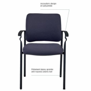 Fauteuil multi-usages ETHAN - neuf - plusieurs couleurs - empilable avec accoudoirs design en polyamide_4