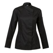 Intuition - Veste de cuisine femme - Clement Design - col kimono, personnalisable, manches courtes ou longues_4