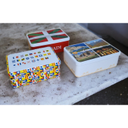 Boîte/coffret métal décor junior 'Alphabet Nautique' 190 x 125 x 72 mm - motif drapeau Basque - Made in France - BA004408_4