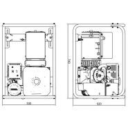Ak-550-m - groupe électrogène Inmesol - moteur Kohler CH-395 - 5,5 kVA - dimensions 740x530x520_4