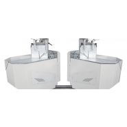 Tronçonneuse à deux lames carbure avec pivotement automatique